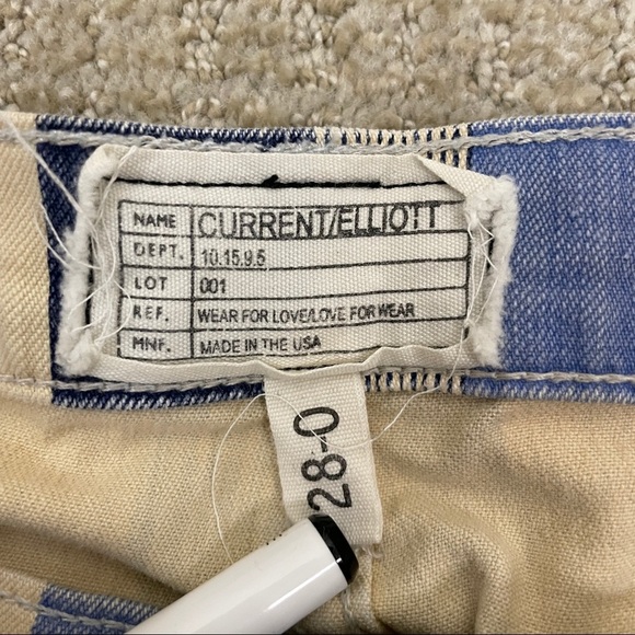 Current Elliott Wear For Love Jeans Size 28 - Picture 4 of 8